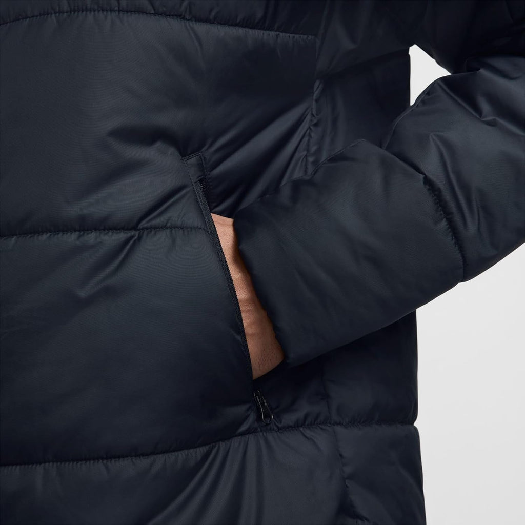 Nike Winter Jacket Therma-FIT Academy Pro 24 SDF Men's Coat with Zip Closure and Stand-Up Collar Black Medium