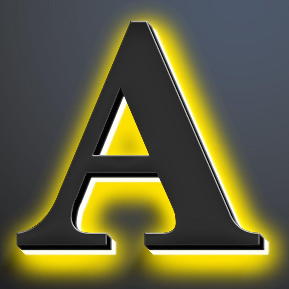 Backlit LED Illuminated House Numbers For Outside 16 Inch, Stainless Steel, Illuminated Home Address Numbers, Modern Lighted Address Signs For House, Black Finishes,A