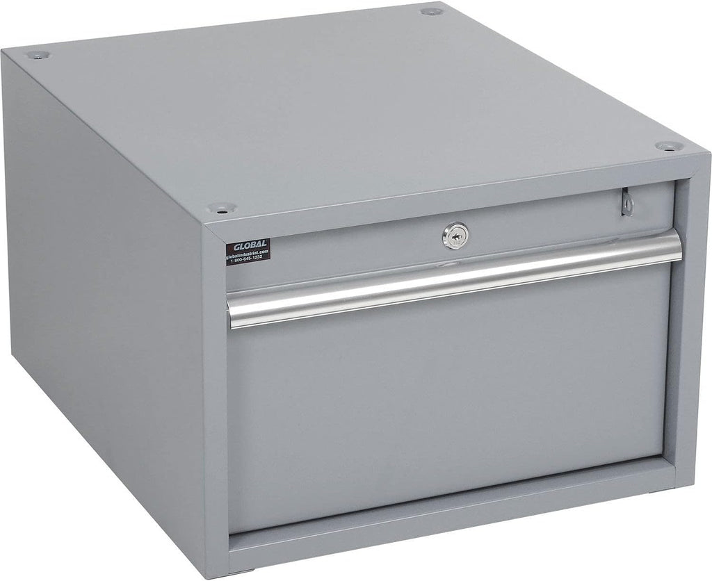 Global Industrial Stacking Workbench Drawer, Gray, 12'H