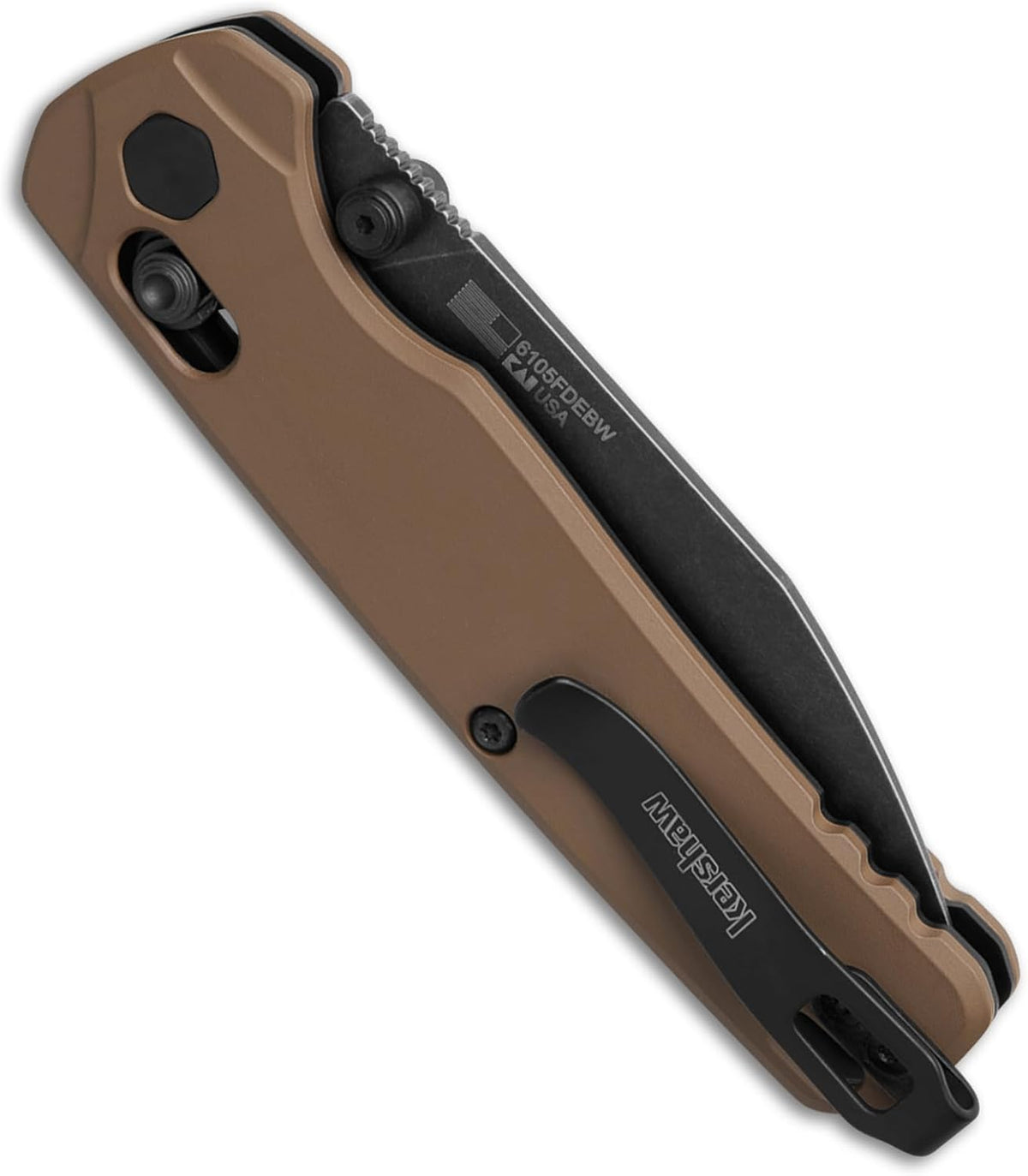 Kershaw Bel Air Pocket Knife, Made in the USA, 3.4 inch CPM MagnaCut Steel Blade, EDC Design, Duralock Locking Mechanism, Manual Folder, Pocketclip