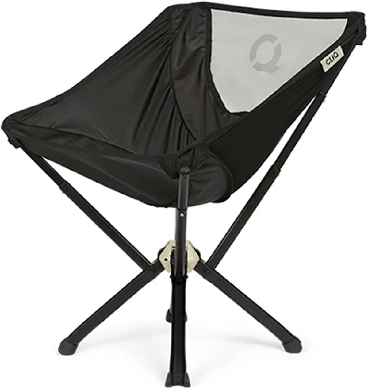 CLIQ ClassiQ Camping Chair - Lightweight Portable Lawn Chair, Compact Folding Chair for Outdoors, Reinforced 400 lb Capacity, Quick-Setup Travel Chair for Camping, Beach & Hiking (Black)