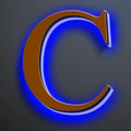 Large Backlit LED House Numbers 16 Inch, Stainless Steel Hand-Polished For Lighted House Address Signs, Modern Illuminated LED Home Address Numbers, Brown, Blue Light,C