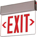 Sure-Lites EUS70R LED Commercial Edgelit Exit Surface Aluminum Housing, Universal Face, Red Letters, Self-Powered