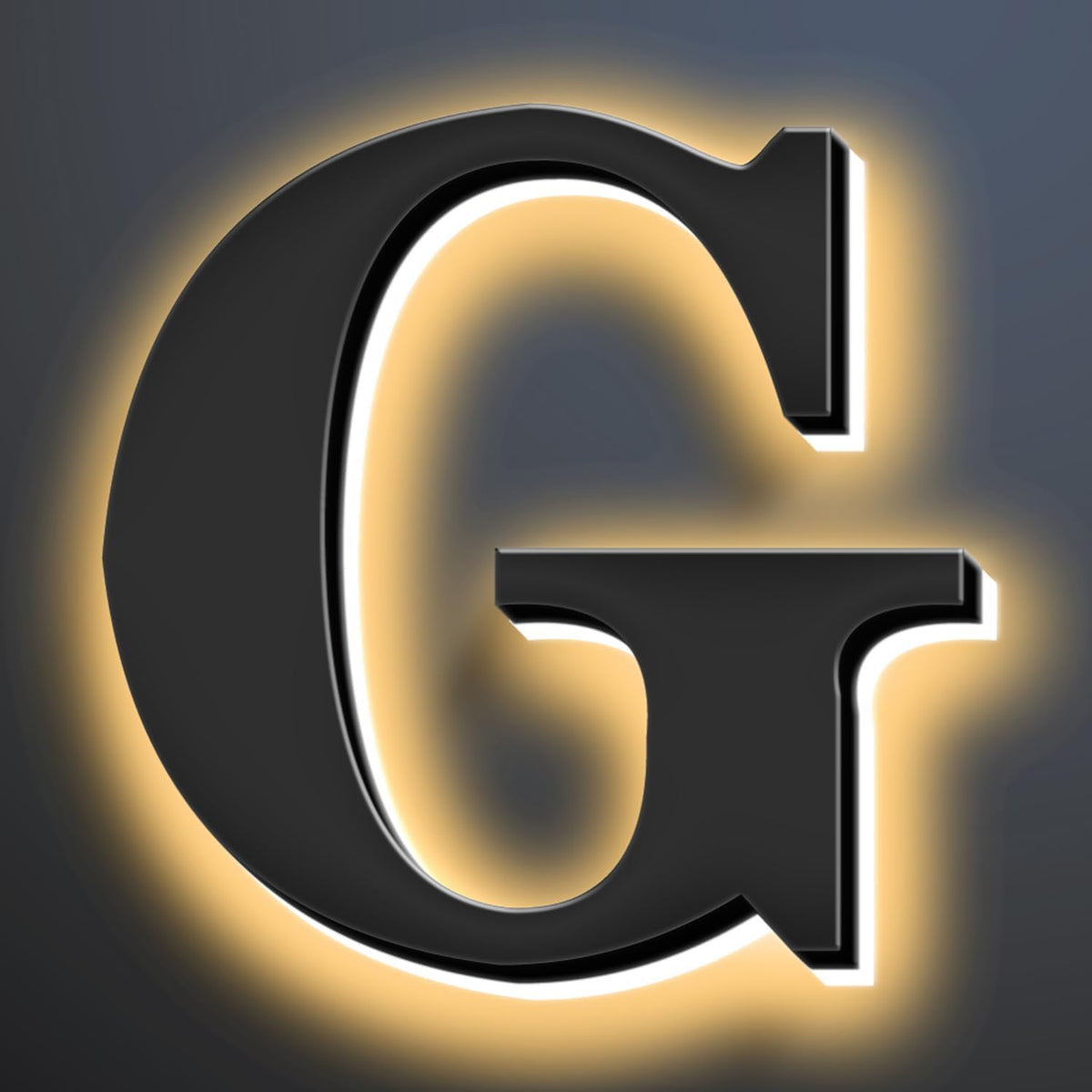 Backlit Illuminated LED Home Address Numbers 18 Inch, Modern Lighted Up Address Signs Make A Statement, Large Stainlesss Steels House Numbers With LED Lights,G
