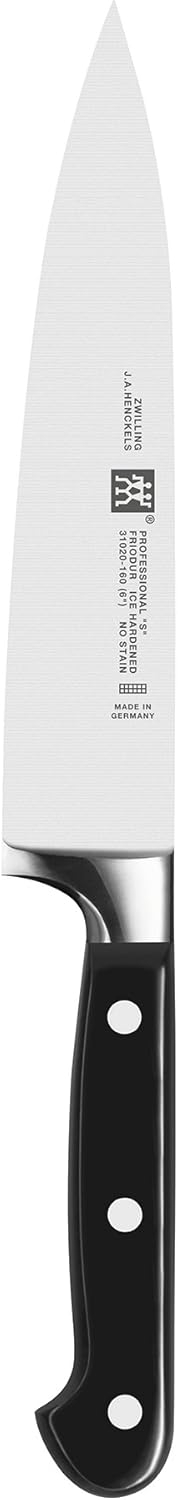 ZWILLING Professional S 6-inch Razor-Sharp German Utility Knife, Made in Company-Owned German Factory with Special Formula Steel perfected for almost 300 Years, Dishwasher Safe