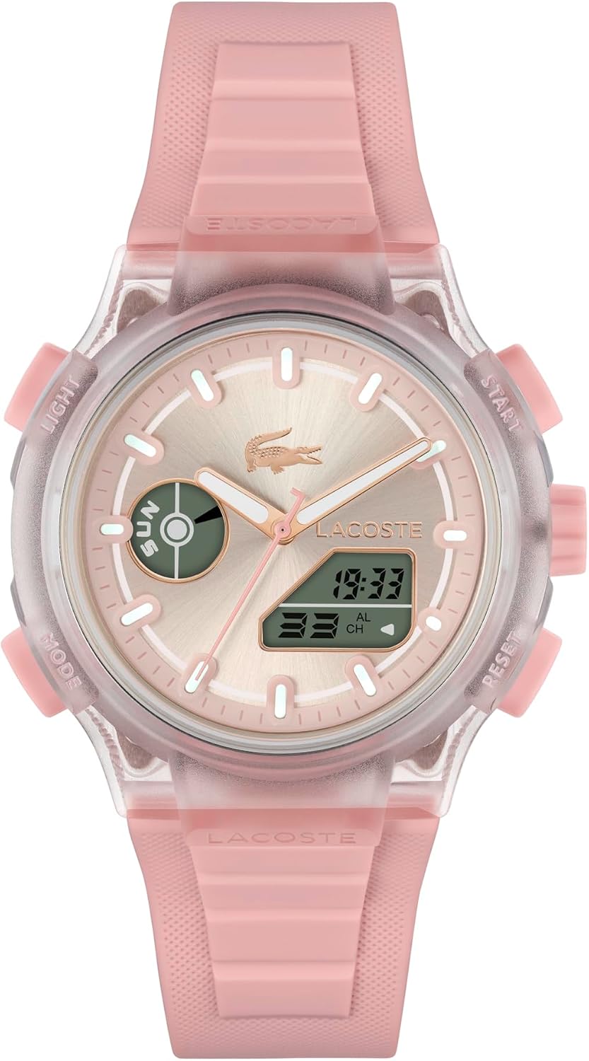Lacoste LC33 Women's Analog-Digital Quartz Watch with Chronograph, Alarm and Calendar