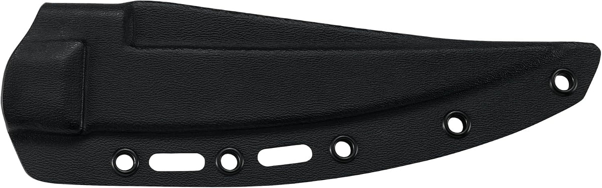 CRKT HZ6 Fixed Blade Knife with Sheath: SK-5 Plain Edge Black Coated Blade, G10 Handle, 2927