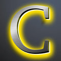 Illuminated LED House Numbers 20', Modern Upscale Look, Backlit LED Illuminated Home Address Number, Stainless Steel Hand-Polished For Lighted House Address Signs,C