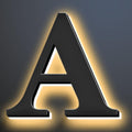 Backlit Illuminated LED Home Address Numbers 18 Inch, Modern Lighted Up Address Signs Make A Statement, Large Stainlesss Steels House Numbers With LED Lights,A