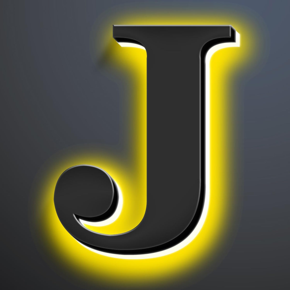 Backlit LED Illuminated House Numbers For Outside 16 Inch, Stainless Steel, Illuminated Home Address Numbers, Modern Lighted Address Signs For House, Black Finishes,J