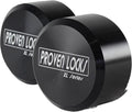 Proven Industries Puck Lock Set, Model 400XL, 2-Pack, Hidden Shackle, Keyed Alike, 6061 Solid Aluminum, Shackle Opening 1 3/4 x 1 3/4 x 7/8 in, Depth 1 1/4 in, Made in USA, Black