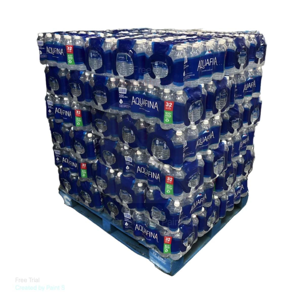 Pallet of water Аquаfinа Purified Drinking Water 16.9 oz., 32 pk. Pack of 48.