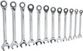 GEARWRENCH 12 Piece Reversible Ratcheting Combination Wrench Set | Metric | 12 Point | 9620N
