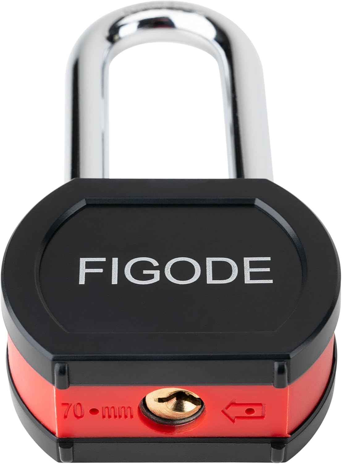 FIGODE® Large Sturdy Steel Locks with 24 Same Keys, Heavy Duty Padlock, 2-3/4' Wide, 2.7' Long Shackle Locks for Door, Gate, Storage, Fence, Shed, Latch. 12 Pack Keyed Alike
