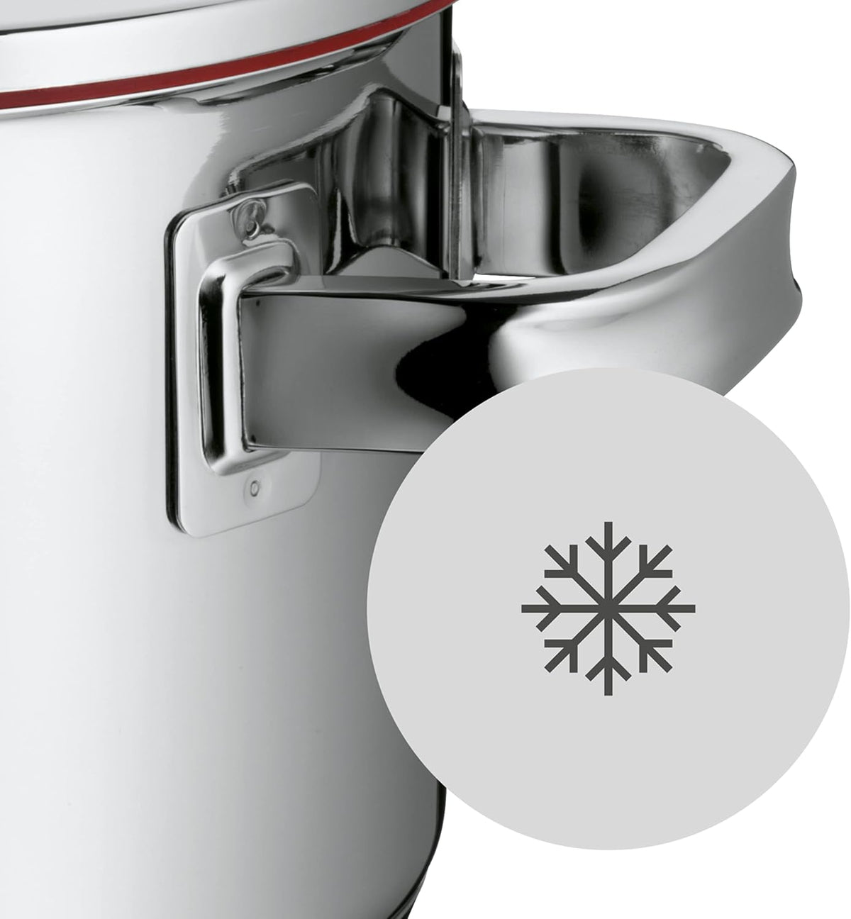 WMF 760056380 Function 4 Cookware Set with Steamer Insert, Stainless Steel, Transparent, 20 cm, 5 Units