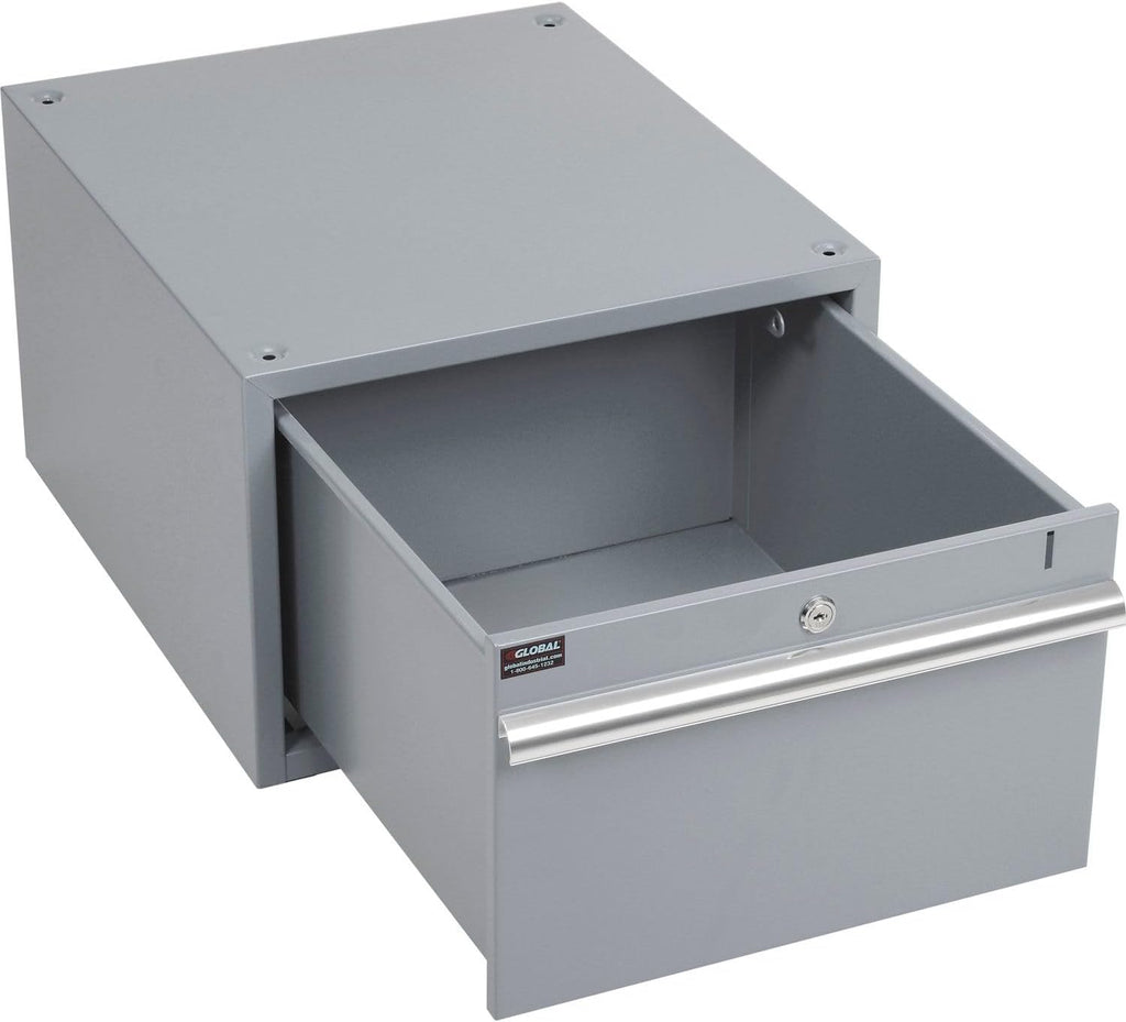 Global Industrial Stacking Workbench Drawer, Gray, 12'H