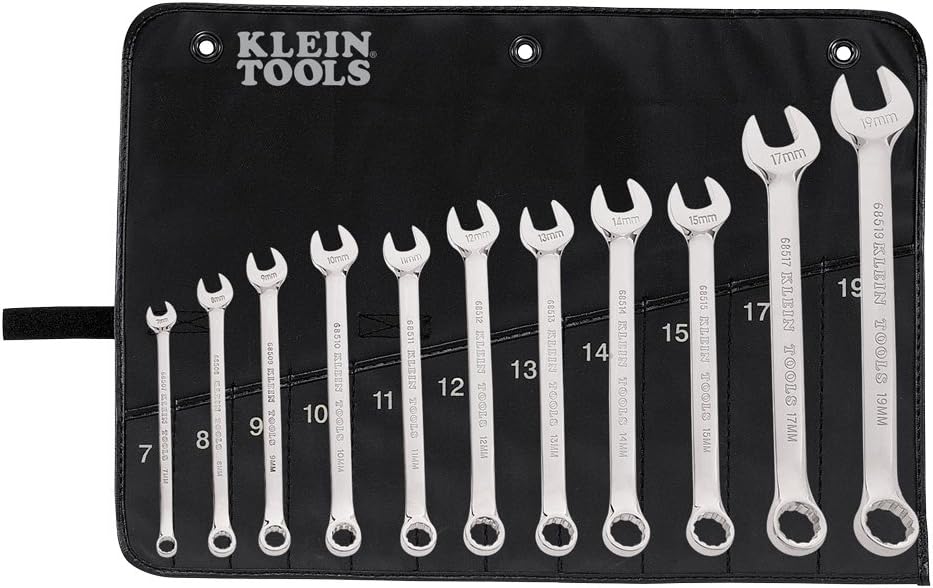 Klein Tools 68502 Metric Combination Wrench Set, 11-Piece