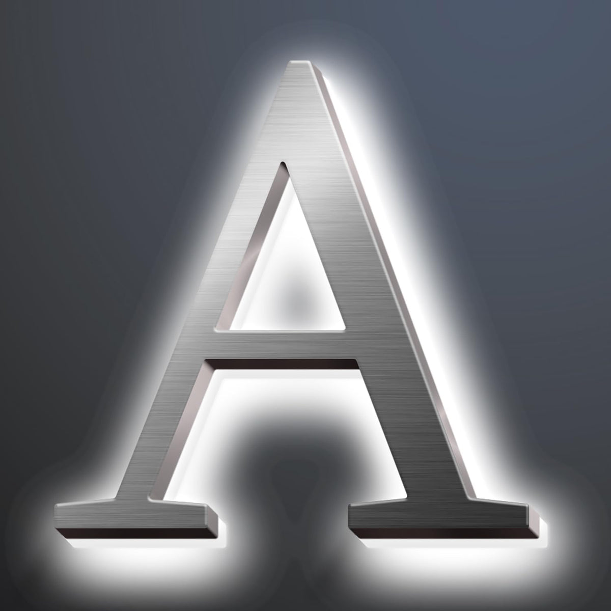Backlit LED Illuminated House Address Numbers 20', Lighted House Numbers For A Safe And Modern, Large Modern Illuminated Address Numbers For Outside Street Yard,A