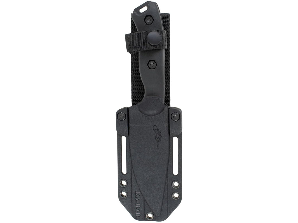 KA-BAR BK18 Becker Harpoon Fixed Blade Knife 4.5' Drop Point 1095 Cro-Van Black Blade Ultramid Handle Black