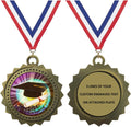 1 to 50 Packs Graduation Gold Medals Trophy Award with Free Custom Engraving D03-MY424