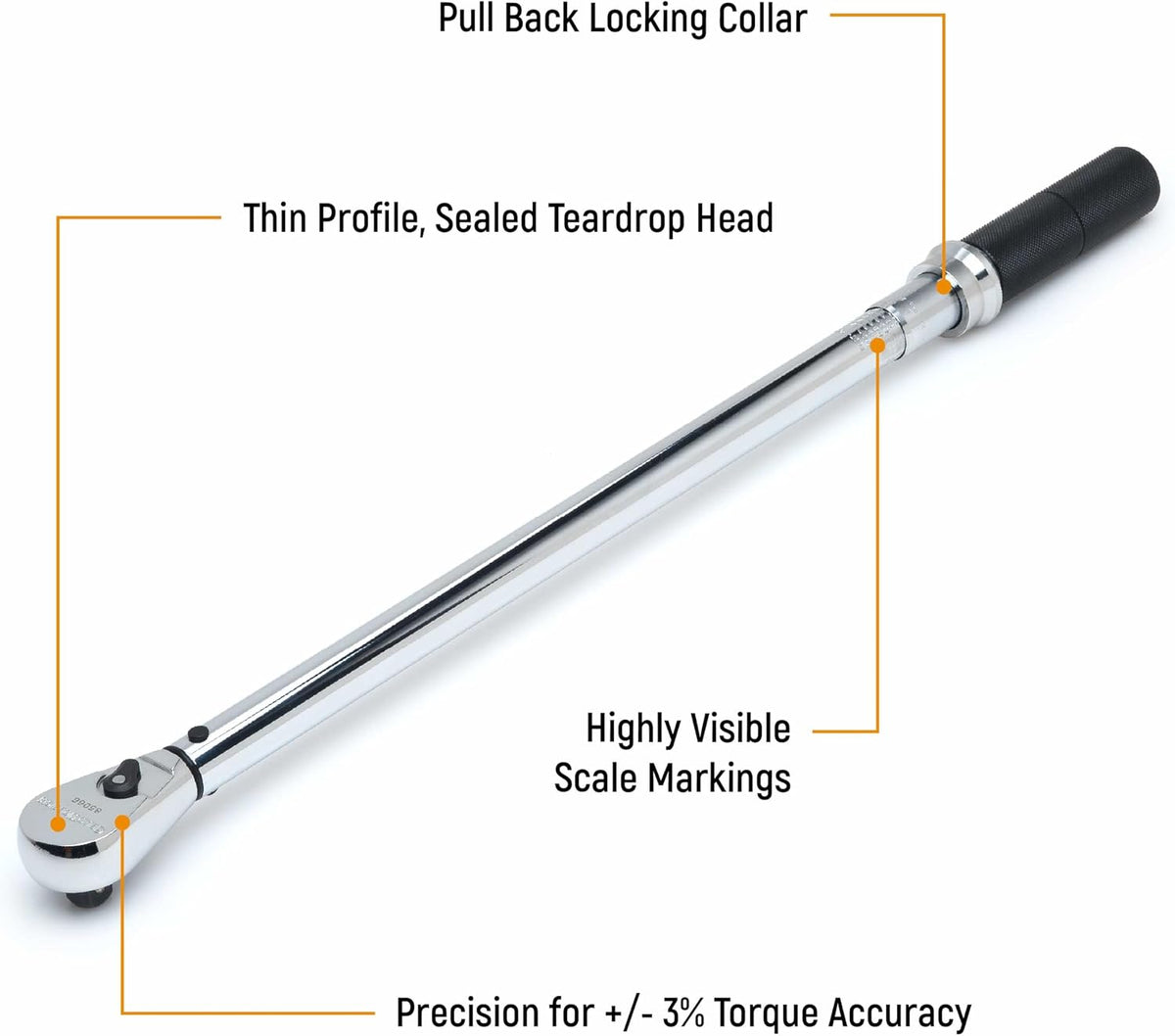 GEARWRENCH 1/2' Drive Micrometer Torque Wrench 30-250 ft/lbs. - 85066