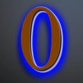 Large Backlit LED House Numbers 16 Inch, Stainless Steel Hand-Polished For Lighted House Address Signs, Modern Illuminated LED Home Address Numbers, Brown, Blue Light,0
