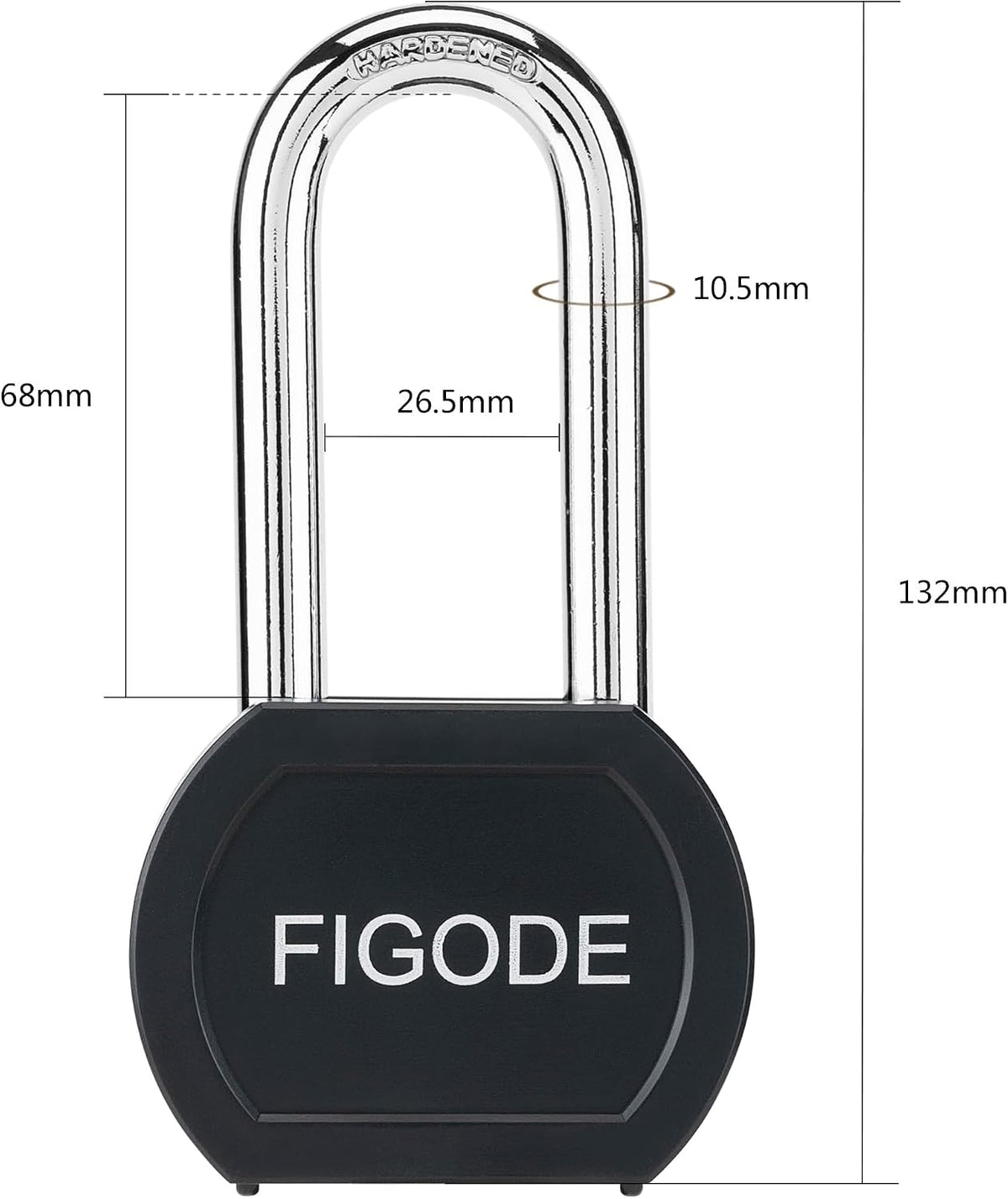 FIGODE® Large Sturdy Steel Locks with 24 Same Keys, Heavy Duty Padlock, 2-3/4' Wide, 2.7' Long Shackle Locks for Door, Gate, Storage, Fence, Shed, Latch. 12 Pack Keyed Alike