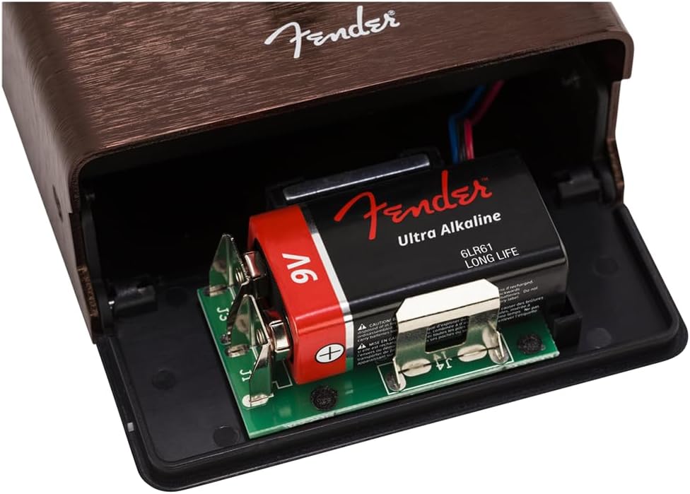 Fender Smolder® Acoustic Overdrive Effects Pedal Bundle w/2x Strukture S6P48 Woven Right Angle Patch Cables, 12x Guitar Picks and Liquid Audio Polishing Cloth