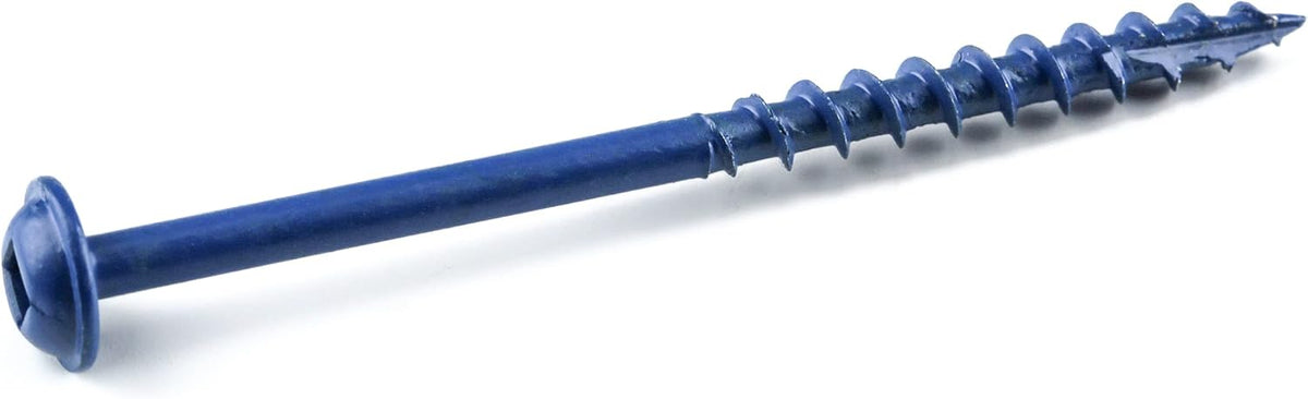 Kreg Blue-Kote Pocket-Hole Screws - SML-C250B-2000 - Weather Resistant Pocket Screws - 2-1/2 Inch - Coarse Thread - Maxi-Loc Head - Outdoor - 2000 Count