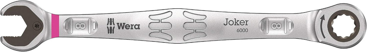 Wera - 05020015001-9631 Magnetic rail 6000 Joker 2 Ratcheting combination wrenches set, 5 pieces