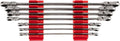TEKTON Long Flex Head 12-Point Ratcheting Box End Wrench Set with Modular Organizers, 7-Piece (6-19 mm) | WRB96301