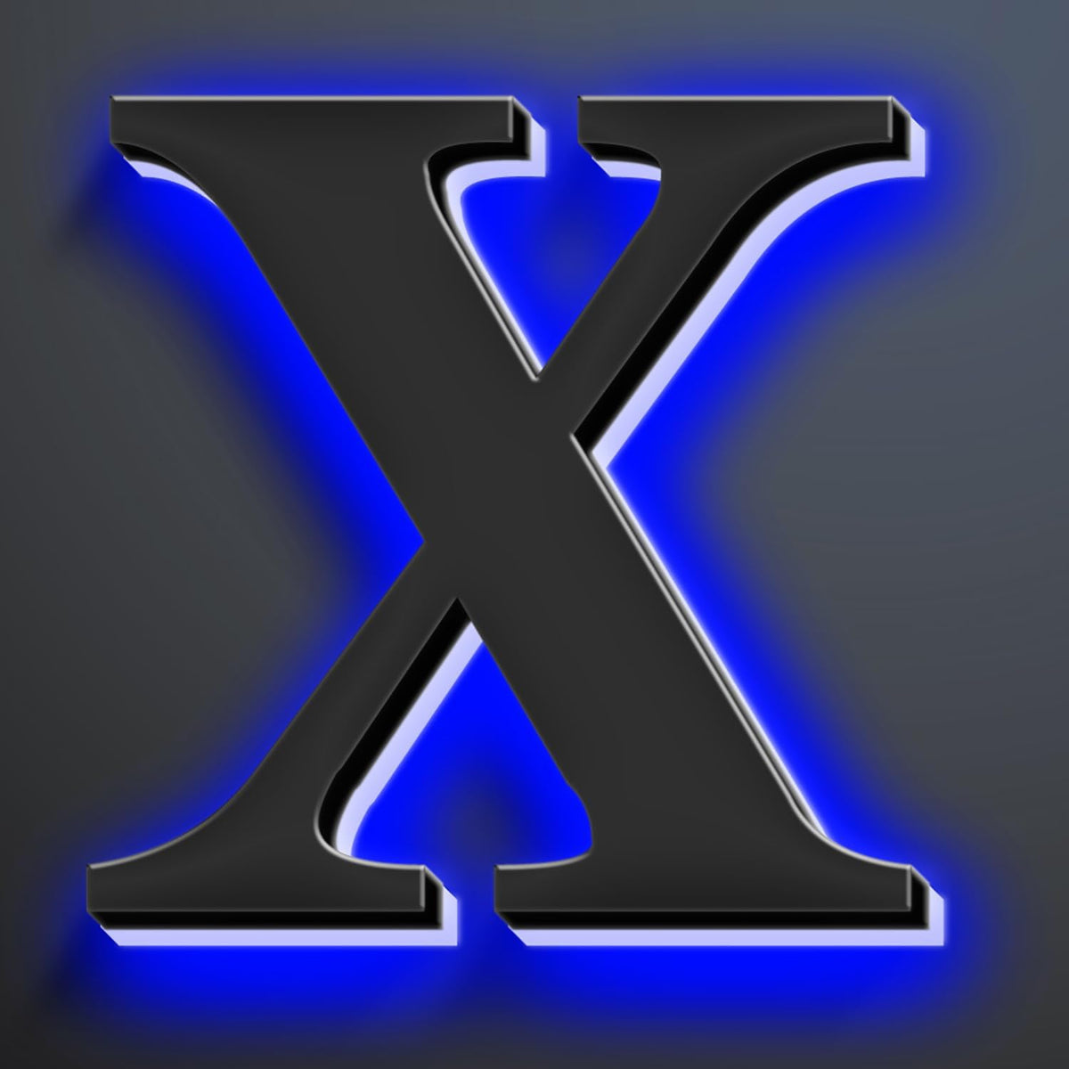 Illuminated House Numbers Increase Safety And Style 18 Inch, Backlit LED Address Number For Enhanced Visibility, Lighted Up Address Number, Modern Metal Signs,X