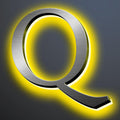 Illuminated LED House Numbers 20', Modern Upscale Look, Backlit LED Illuminated Home Address Number, Stainless Steel Hand-Polished For Lighted House Address Signs,Q