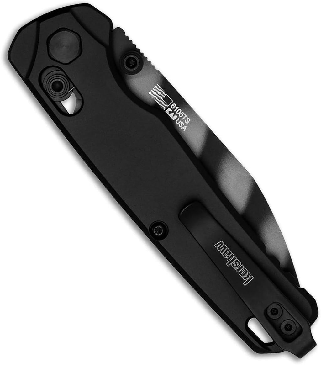 Kershaw Bel Air Pocket Knife, Made in the USA, 3.4 inch CPM MagnaCut Steel Blade, EDC Design, Duralock Locking Mechanism, Manual Folder, Pocketclip
