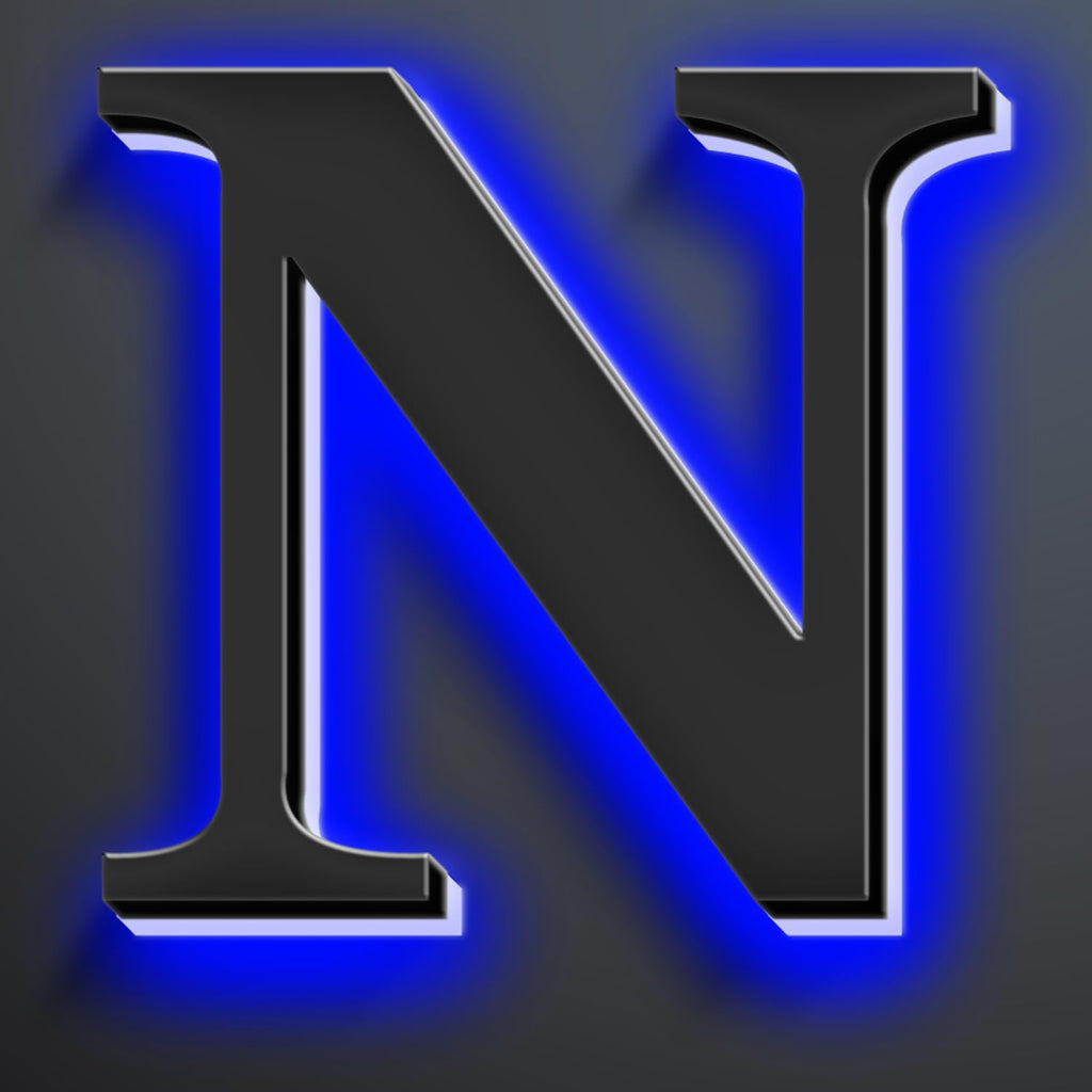 Illuminated House Numbers Increase Safety And Style 18 Inch, Backlit LED Address Number For Enhanced Visibility, Lighted Up Address Number, Modern Metal Signs,N