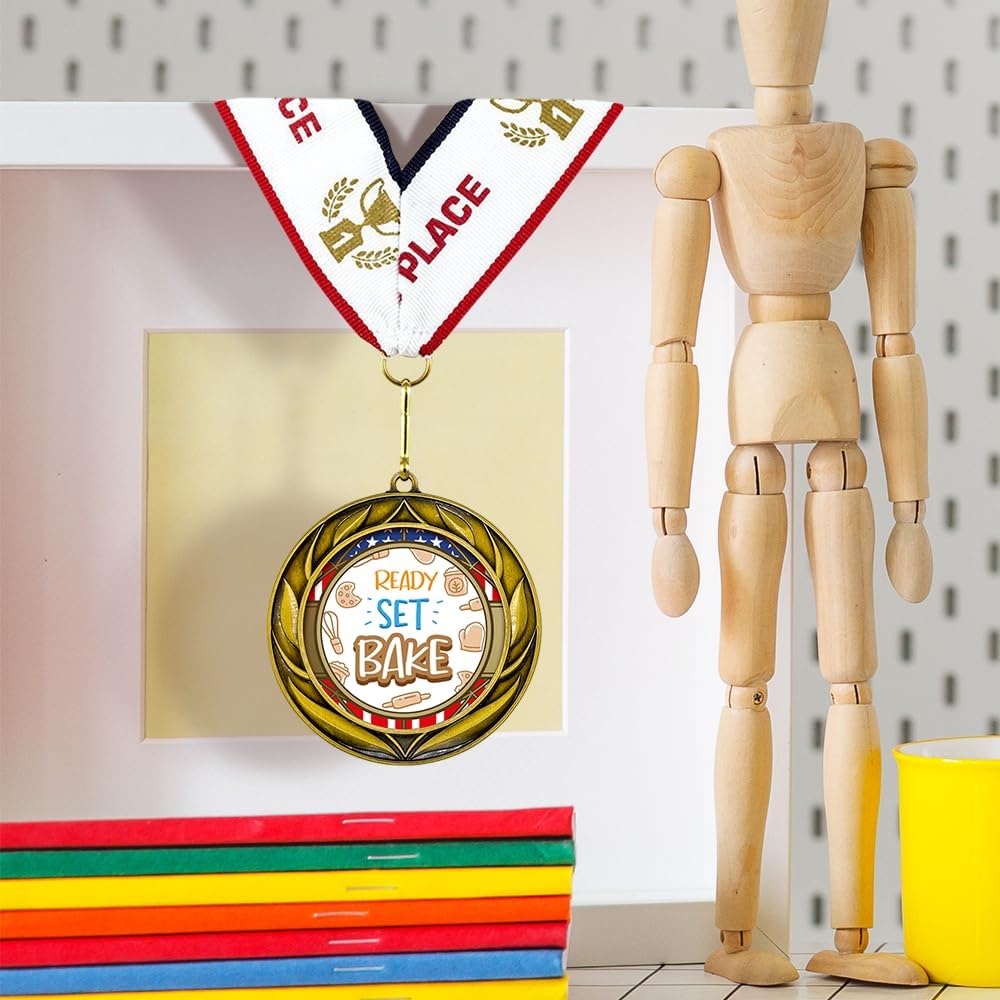 All Quality Wreath Ready Set Bake Medal | Competition Metal Medal - 1st, 2nd, 3rd Place