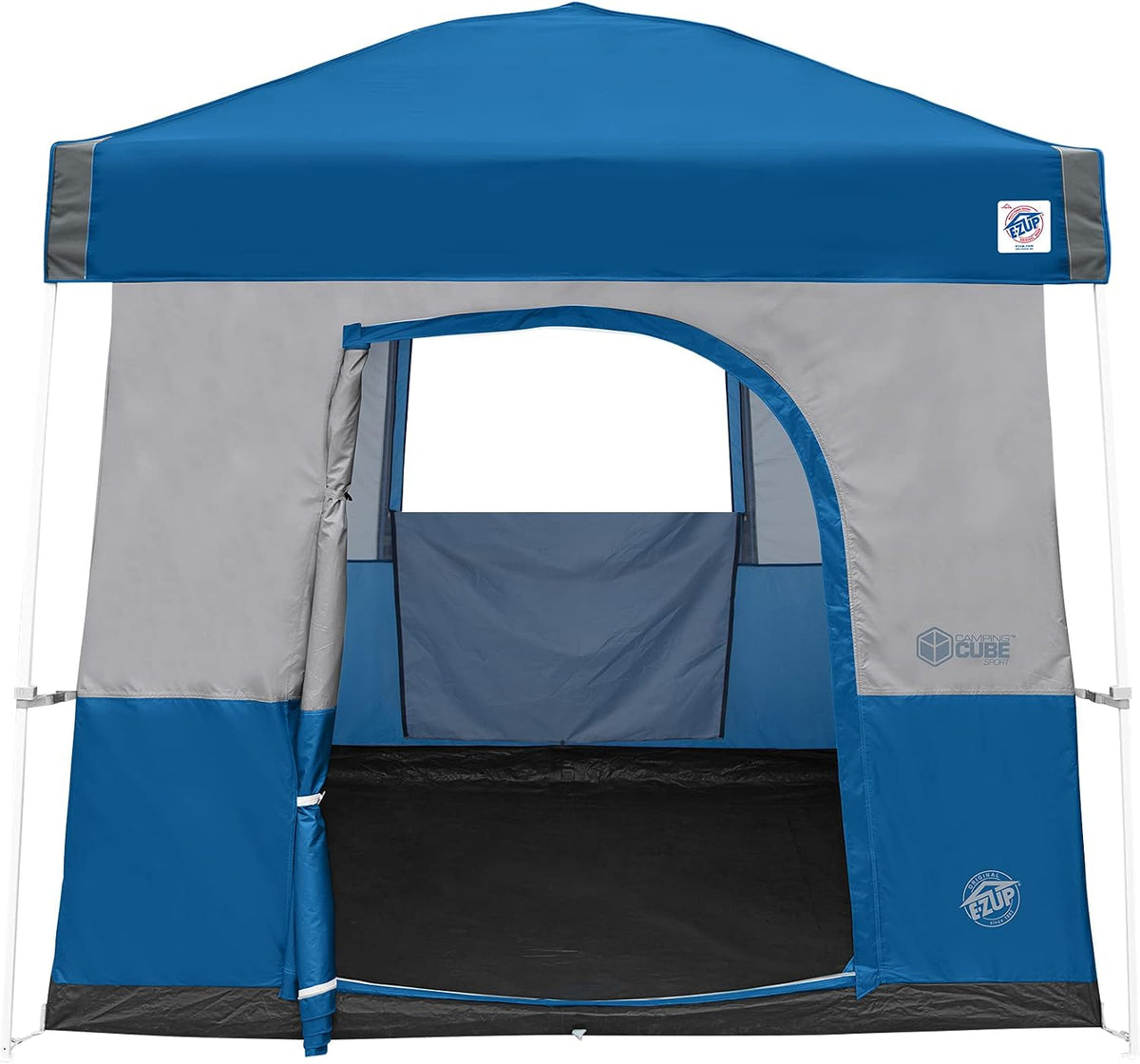 E-Z UP Camping Cube Sport, Converts 10' Angled Leg Canopy into Camping Tent