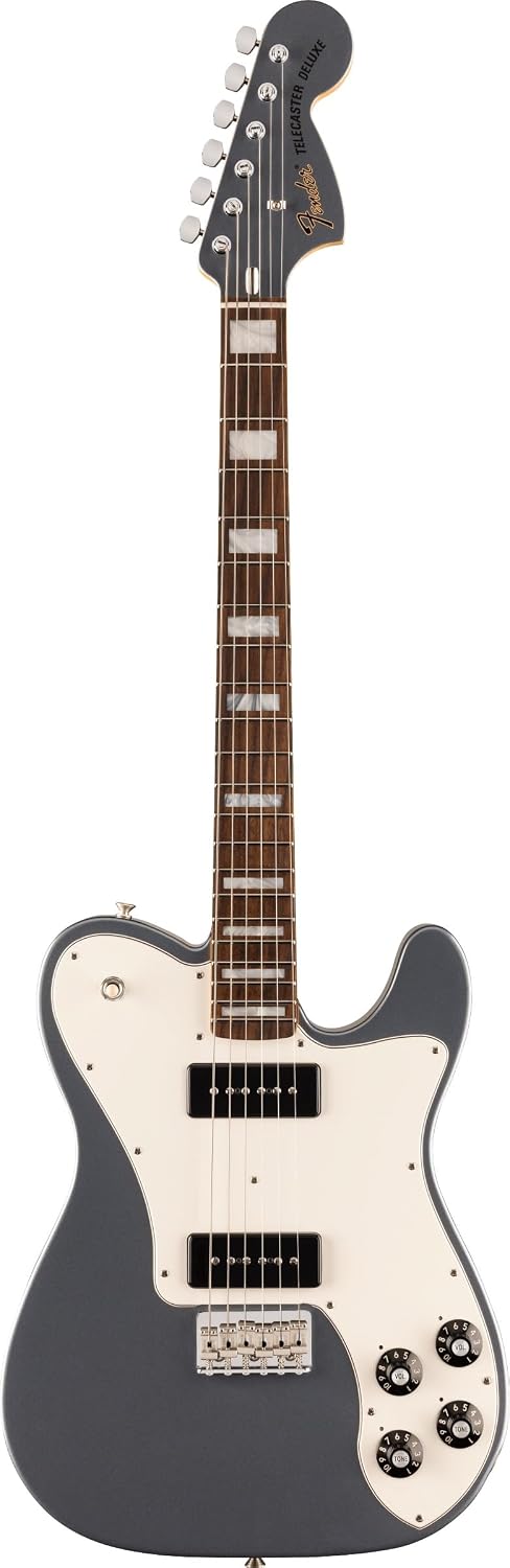 Fender Chris Shiflett Cleaver Telecaster Deluxe Electric Guitar - Charcoal Frost Metallic