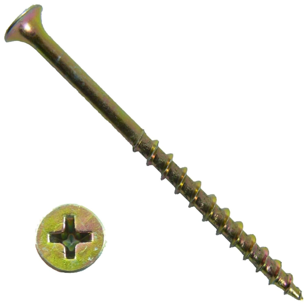 Drywall Screws: Yellow ZINC #8 x 2-1/2' COARSE Thread Drywall, Gypsum Board, Sheetrock, Plasterboard Screws. Use for Low Cost, All Purpose Wood Screws (22 POUNDS - 2,500 Approx. Screw Count)