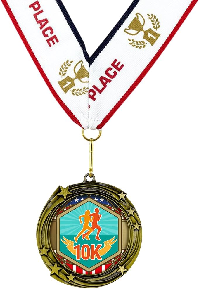 All Quality Stars Design 10k Medal - 1st, 2nd, 3rd Place