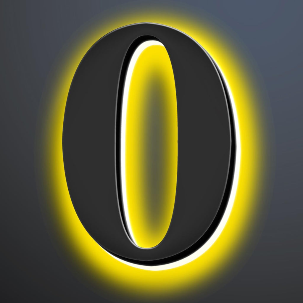 Backlit LED House Numbers 18 Inch, Waterproof Stainless Steel, Illuminated Home Address Numbers, Lighted House Numbers, Modern Metal Address Numbers With LED Lights,0