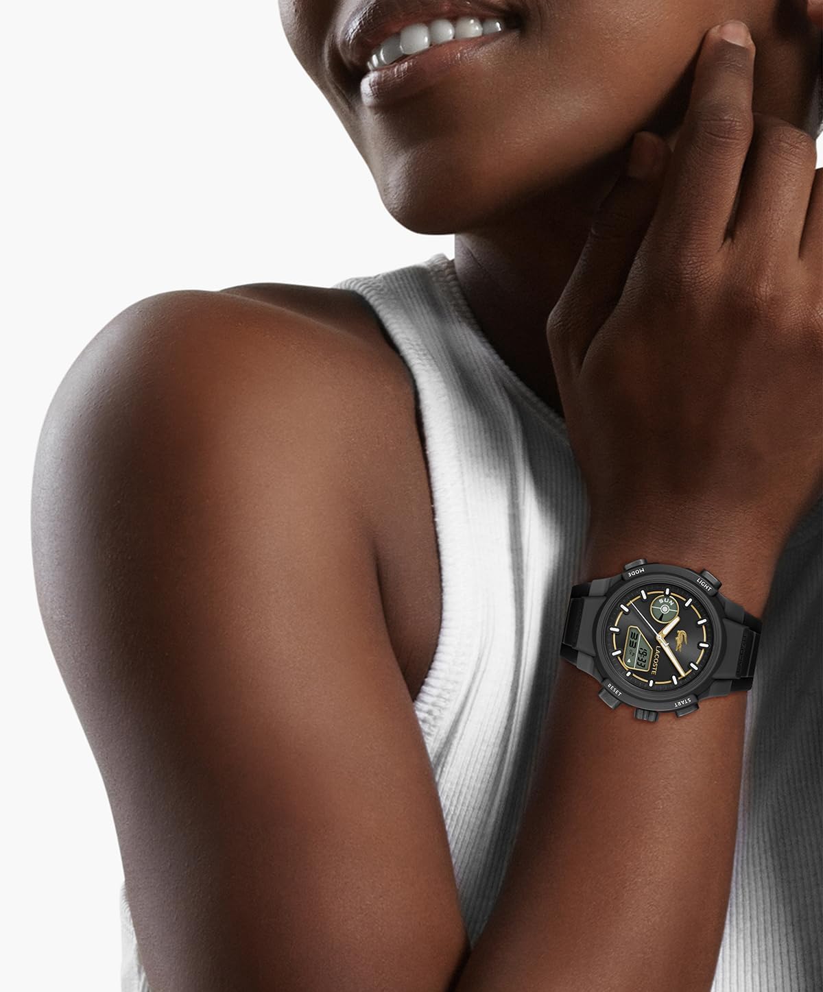 Lacoste LC33 Women's Analog-Digital Quartz Watch with Chronograph, Alarm and Calendar