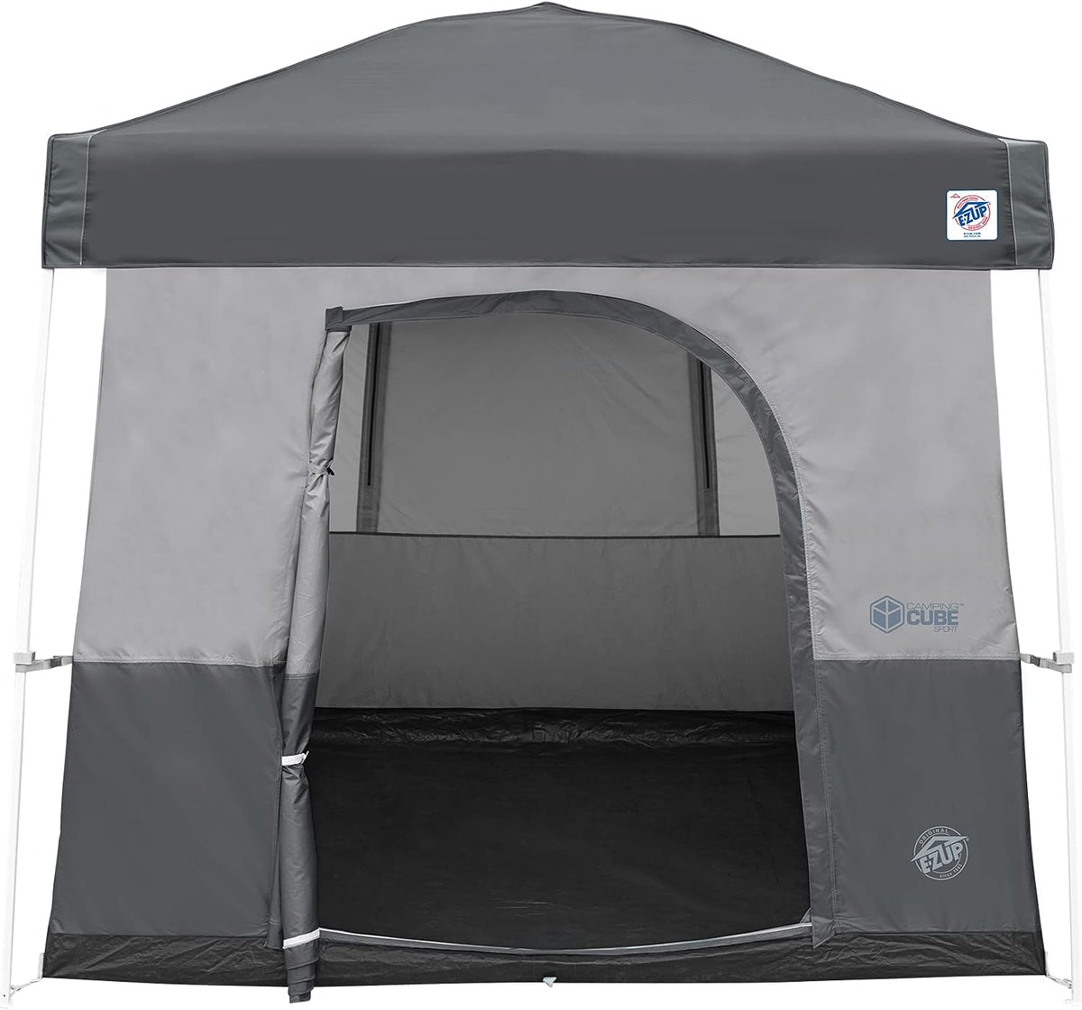 E-Z UP Camping Cube Sport, Converts 10' Angled Leg Canopy into Camping Tent