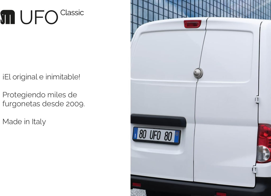 UFO Van Lock Single Door Set with Hasp and Heavy Duty Padlock