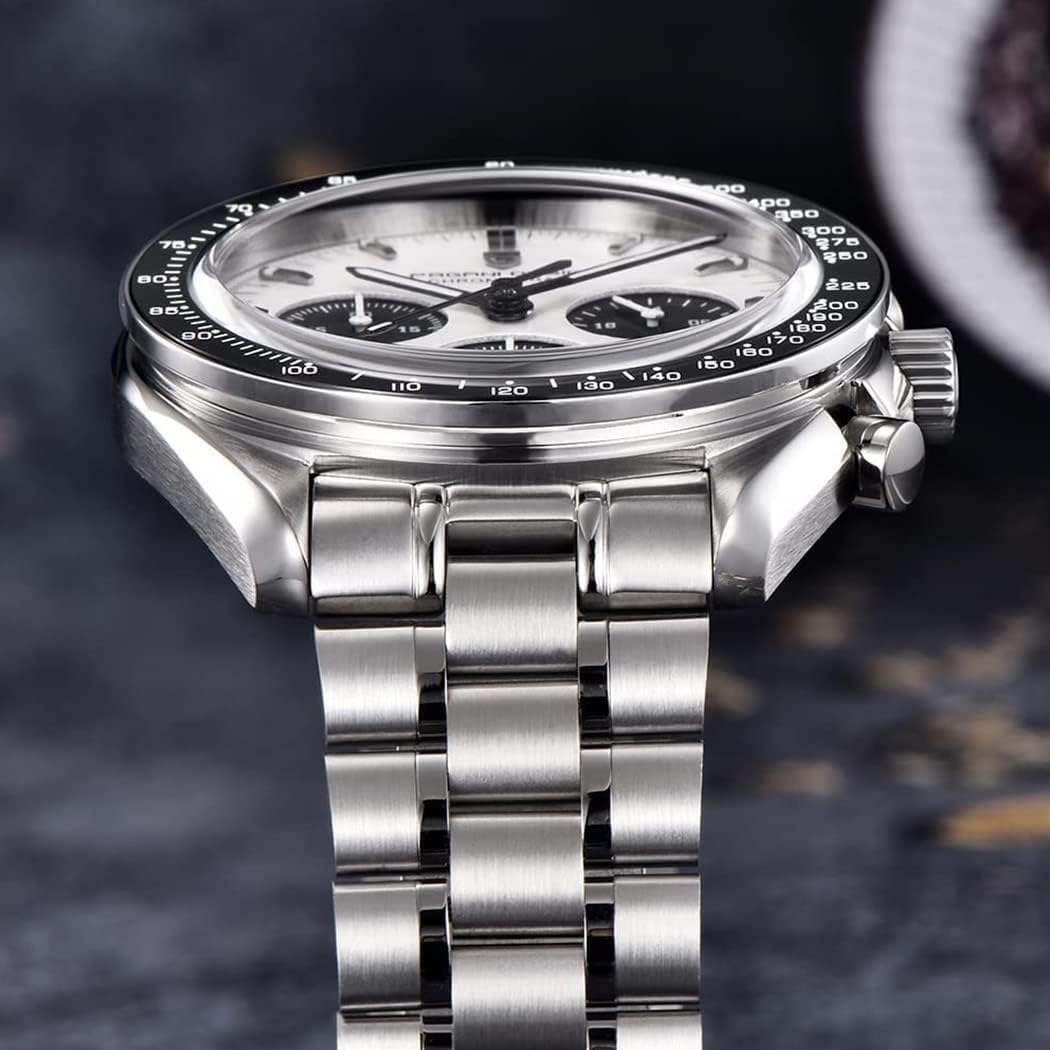 Pagani Design 1701 V3 Men's Chronograph Quartz Dial 40mm VK63 Movement Stainless Steel Mirror Sapphire Watch 100 Meter Water Resistant Sport Watch