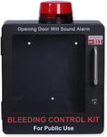 Bleeding Control Kit Emergency Wall Mount Cabinet | Fits Most Standard Bleeding Kits Including Stop the Bleed | Bleeding Kit not Included (Black)