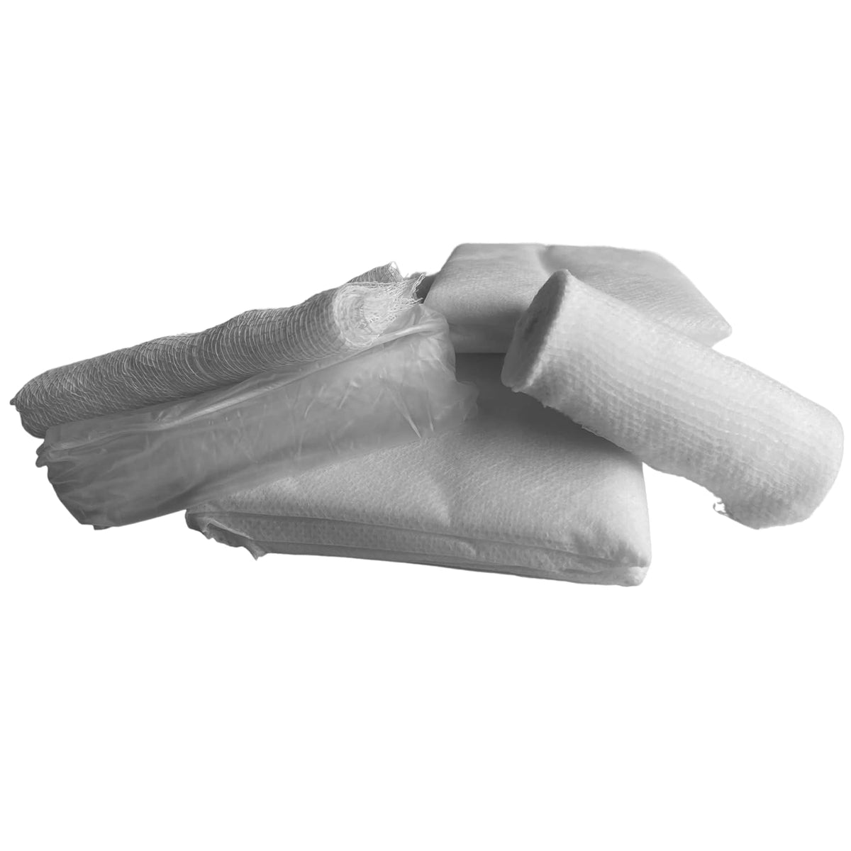 First Aid Training Kit w/Roller Gauze, Gauze Pads, Triangular Bandages, and Gloves,500-Pack, MCR Medical