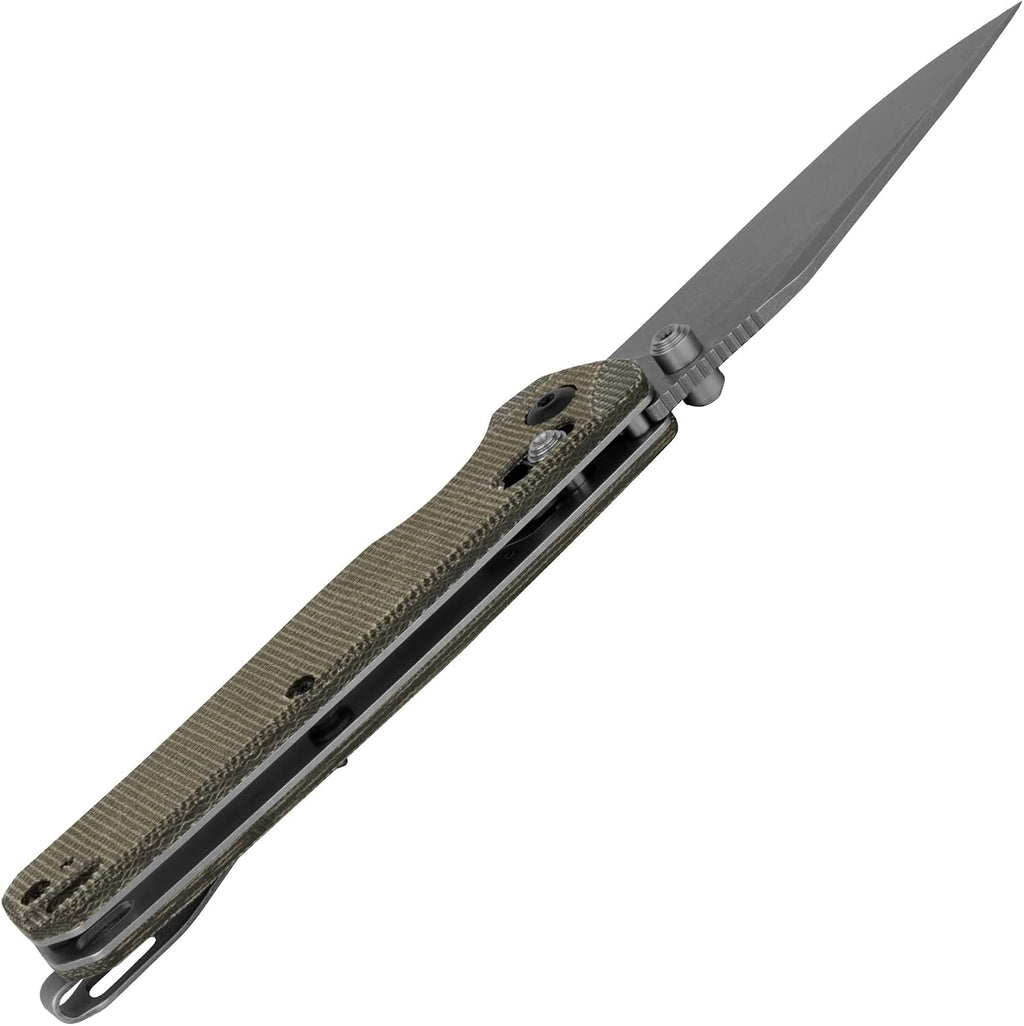 Kershaw Bel Air Pocket Knife, Made in the USA, 3.4 inch CPM MagnaCut Steel Blade, EDC Design, Duralock Locking Mechanism, Manual Folder, Pocketclip