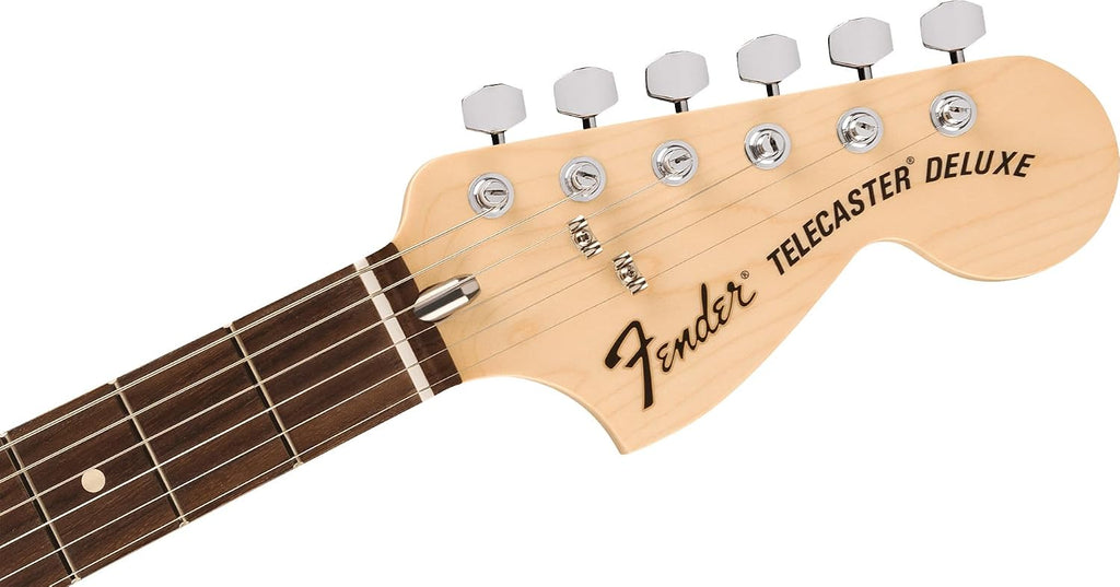 Fender Chris Shiflett Telecaster Deluxe - Shoreline Gold Bundle with Case, Cable, Strap, and Guitar Cleaning Kit