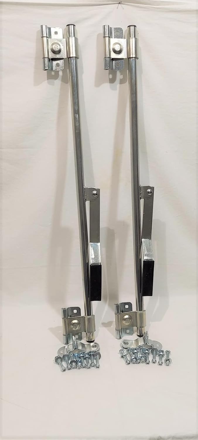 Trailer Door Latch Assembly 45″ Cam Lock 1 Pair for Cargo, Enclosed, Horse Utility Trailers Tamperproof Hinge. Mounting Orientation can be Either Side of Trailer Door. Includes Hasp and Fasteners